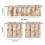 Mushroom Pattern Kitchen Curtains Set of 3 27.5x24 in 6