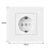 Power Socket European Standard 16A 110-250V Black White 5