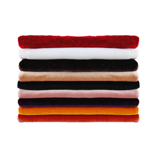 Wine Red Velvet Fabric 39x63 in Soft Thickened 2