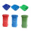 LEORX Blue Trash Can Cover Square Design 1 Piece 6