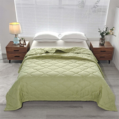 Cooling Blanket Washed Cotton 200x230cm Green 1