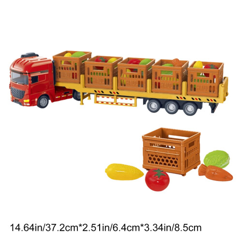 Caminhão de brinquedo com reboque e contêiner para crianças 2