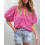 Damenbluse mit Spitzenstickerei und Cut-Outs 2