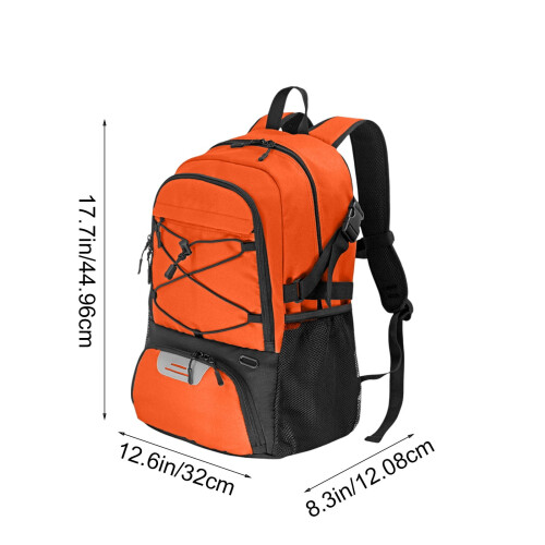 Mochila de basquete com almofada de ar e compartimento para sapatos. 1