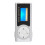 Reprodutor de MP3 portátil com lanterna e tela LCD prateada 4