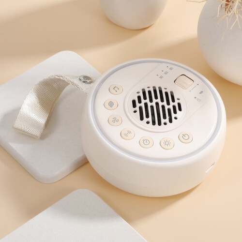 Draagbare, oplaadbare witte ruis geluidsmachine in beige 2