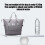 Sac de sport et de voyage extensible, gris et léger 5