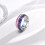 Rostfritt stål Rainbow Pride-ring Unisex Storlek 7 5