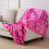 Couverture d'anniversaire pour filles 127 x 152 cm, thème joyeux 2