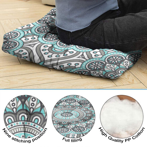 Μαξιλάρι διαλογισμού Boho Square Dutch Velvet 22 ιντσών 2