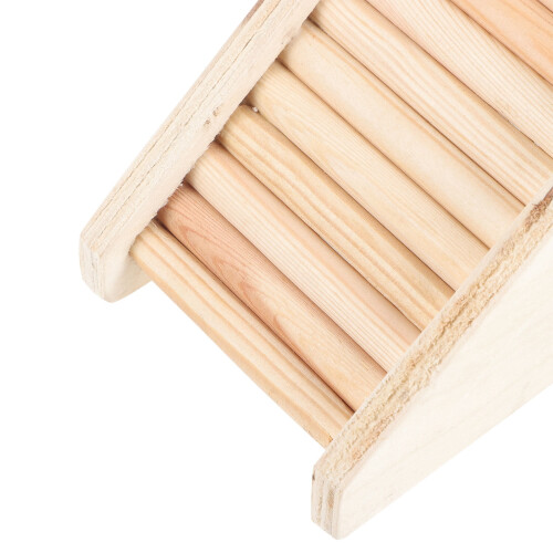 Hamsterlegetøj i træ, stigehus, beige, 1 sæt 1