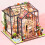 Miniature House Kit with LED Light 200200180 mm 3