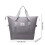 Sac de sport et de voyage extensible, gris et léger 3