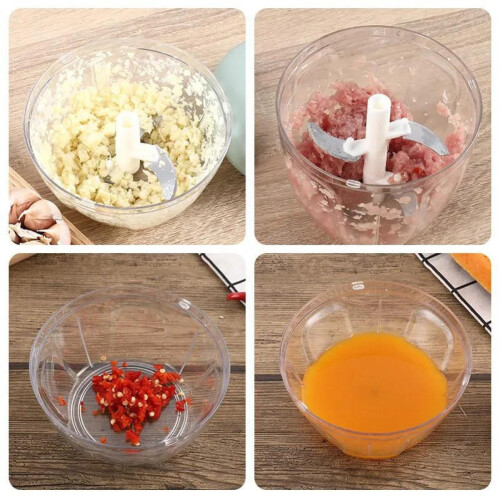 Picador de Alimentos Transparente para 1 Xícara 2