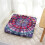 Fløjlsmeditationspude i boho-stil 22x22 tommer 6