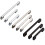 Square Cabinet Pull Handle Gold 5 Pack 192mm 4