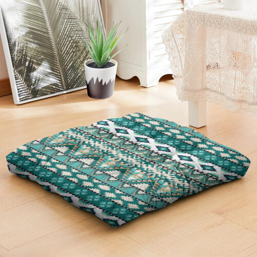 Almofada de Meditação Boho em Veludo Holandês de 56 cm (22 polegadas) 1