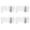 Plastic Tape Dispenser 4 pcs 2.6 x 2.6 x 2.2 in 5