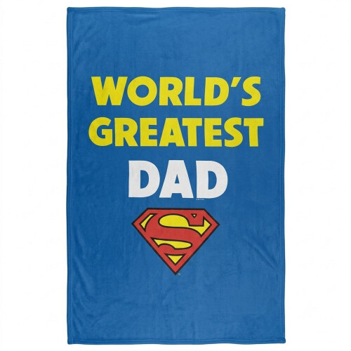 Superman Superman World's Greatest Dad Blanket