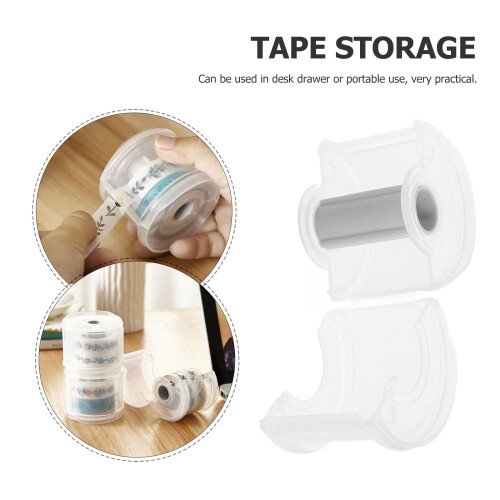 Plastic Tape Dispenser 4 pcs 2.6 x 2.6 x 2.2 in 2
