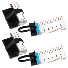 2Pcs 47Inch Fishing Ruler Fishing Measuring Tape Tool for Boat Waterproof Portable Roll Folding Ruler with Bump Board