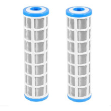 2 Stuks 10 Inch Roestvrijstalen Draadgaasfilterpatronen voor Waterzuiveraars, Voorfilter Ter Voorkoming van Kalkaanslag
