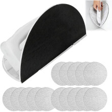 Drywall Corner Sander,Half Round Hand Sander with 15 Pieces 225 mm Sandpaper 120/180/240 Grit,Corner Sander Sanding Tool