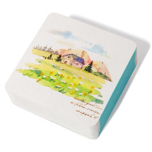 50 St Akvarellpapperskort, 10,5 X 10,5 cm, Professionellt Akvarellpapper för Skolmaterial