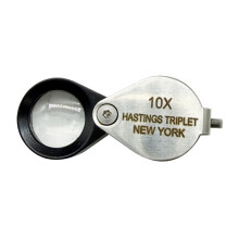 12 mm Ficklupp Förstoringsglas för Smycken, Hopfällbart Lupa Triplet, Juvelerare, Ögonglasverktyg, Läsförstoringsglas 10x