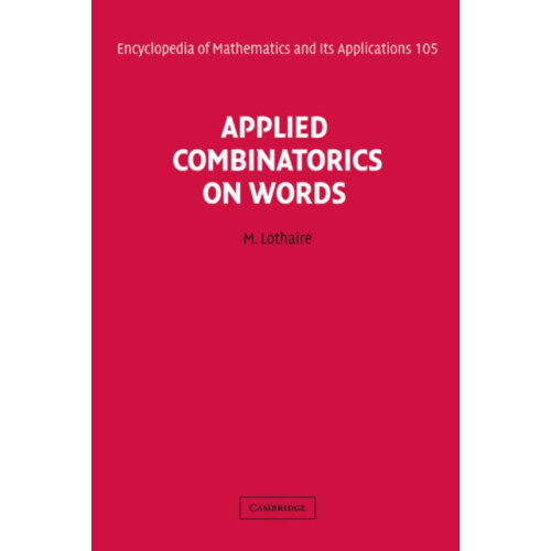 Applied Combinatorics on Words by M. Lothaire Hardcover Book
