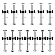 20 PièCes Vis de Trampoline Accessoires de Trampoline Outil de Stabilité de Trampoline PièCes de Vis pour Grands et Petits Trampolines