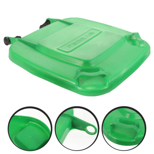 Vuilnisbakdeksel, groen, plastic, 1 stuk