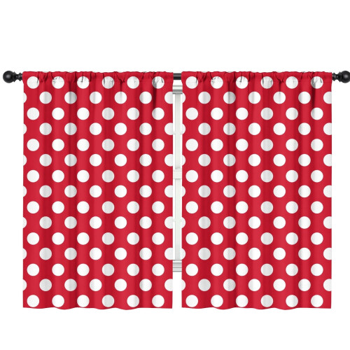 Christmas Curtains Snowflake Pattern 42x63 Inch Polyester