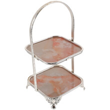 Iron Cake Display Stand for Dessert Table with Tiered Tray