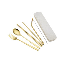Ensemble de couverts de style coréen avec revêtement en titane – acier inoxydable 304
