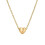 Initial Pendant Necklace 18K Gold Plated Figaro Chain 1