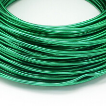 Anodized Aluminum Craft Wire Lime Green 10 Gauge 2.5mm 35m