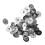 Silver Metal Candle Wick Base 400 Pieces 1