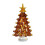 Brown Glass Mini Christmas Tree Ornament 6 cm 1