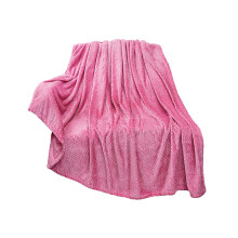Pink Fleece Throw Blanket Microfiber 50x60 inches