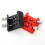 Telescope Finder Scope Base Mount Adapter Flat Base for Dovetail Slot 1/4 Thread Conversion Accessories Red 5