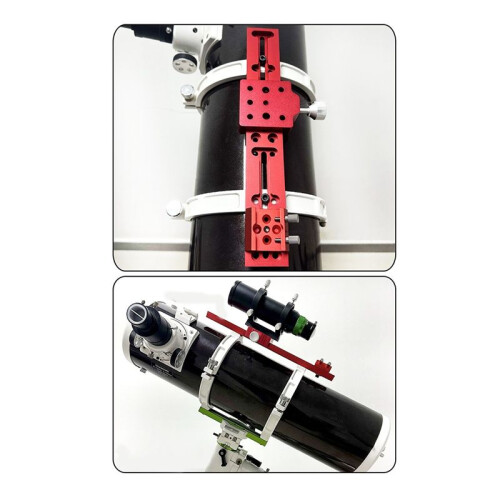 Telescope Finder Scope Base Mount Adapter Flat Base for Dovetail Slot 1/4 Thread Conversion Accessories Black 1