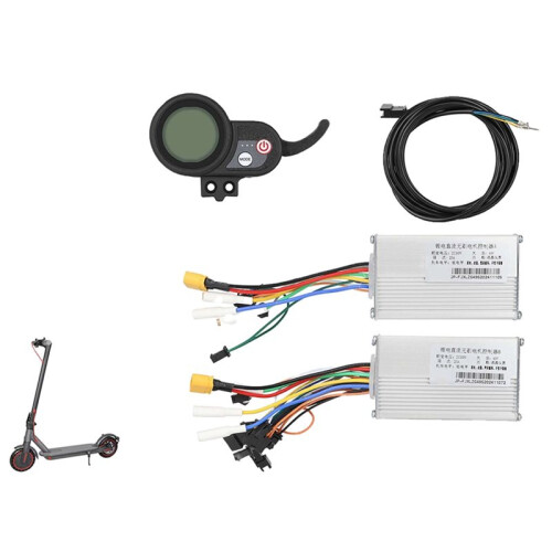Electric Scooter Dual Drive Controller Kit 36V-60V 25A Brushless Controller AB Front and Rear Drive Controller Kit 1