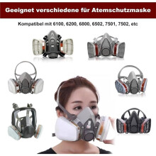 3pair 6001 Respirator Cartridge 5N11 Cotton Filter 501 Set Replace for Gas Mask 6200/6800/7502 Painting Mask Accessories
