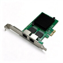 PCIe X1 2Port Gigabit Network Card 82571 Chip Server Industrial Control RJ45Network Card Soft Routing NAS for Desktop PC