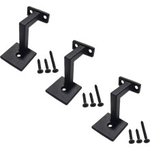 3pcs Stair Handrail Bracket, Screws Stair Handrail Bracket, Wall Bracket,Connect the Pillar Guardrail