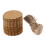 Cowhide Card Hanging Tags Brown Round Craft Labels 100 Pcs 4