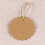 Cowhide Card Hanging Tags Brown Round Craft Labels 100 Pcs 5