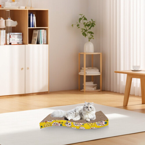 Benformet papkradsemåtte til katte med førsteklasses tekstur 2