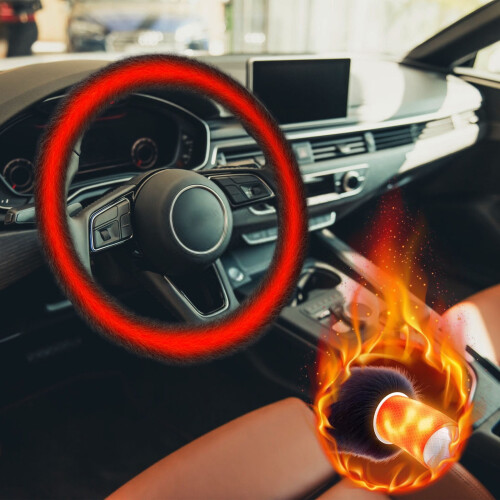 Heated Steering Wheel Cover for Winter Use 1